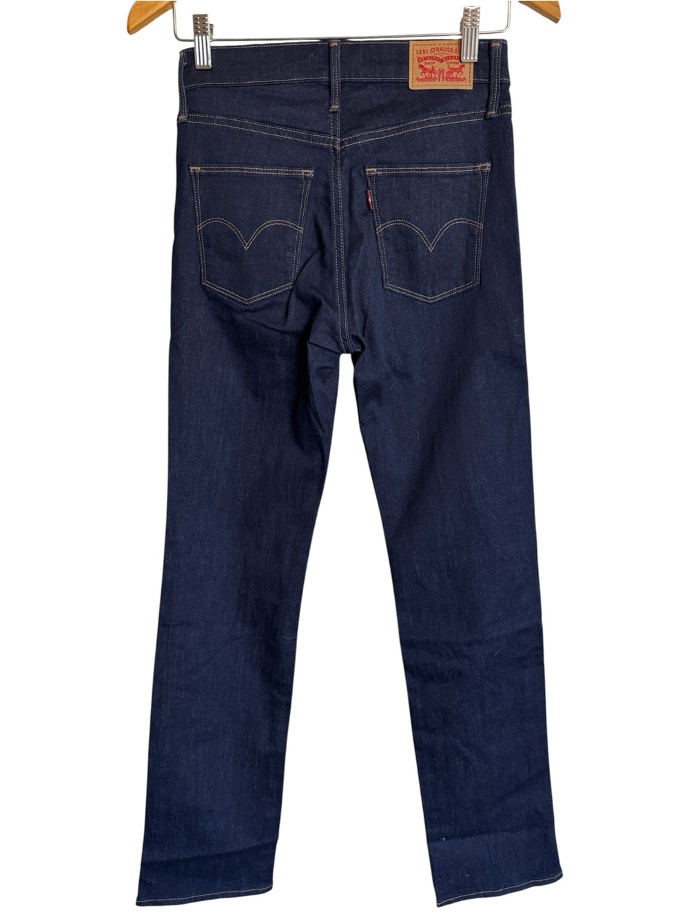 LEVI’S Slimming Straight Indigo Jeans 4L 27x32 - Picture 2 of 7